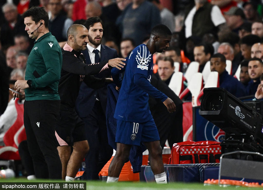 正版皇冠信用网注册_欧冠-登贝莱闪击+伤退梅里诺进球被吹 阿森纳主场0-1巴黎